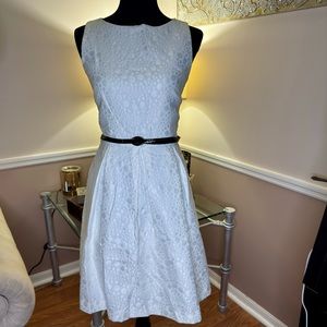 David Meister White Spring Dress